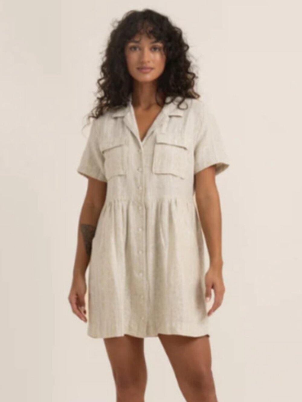 Roark Riviera Dress Organic Cotton Patterned Size XS NWT